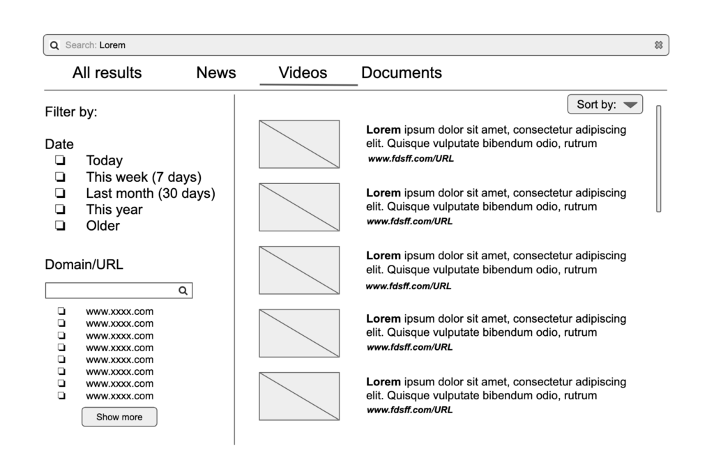 define search functionality and its components