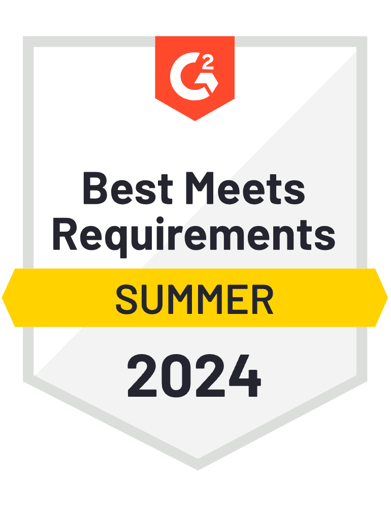 G2 Best Meets Requirements Summer 2024