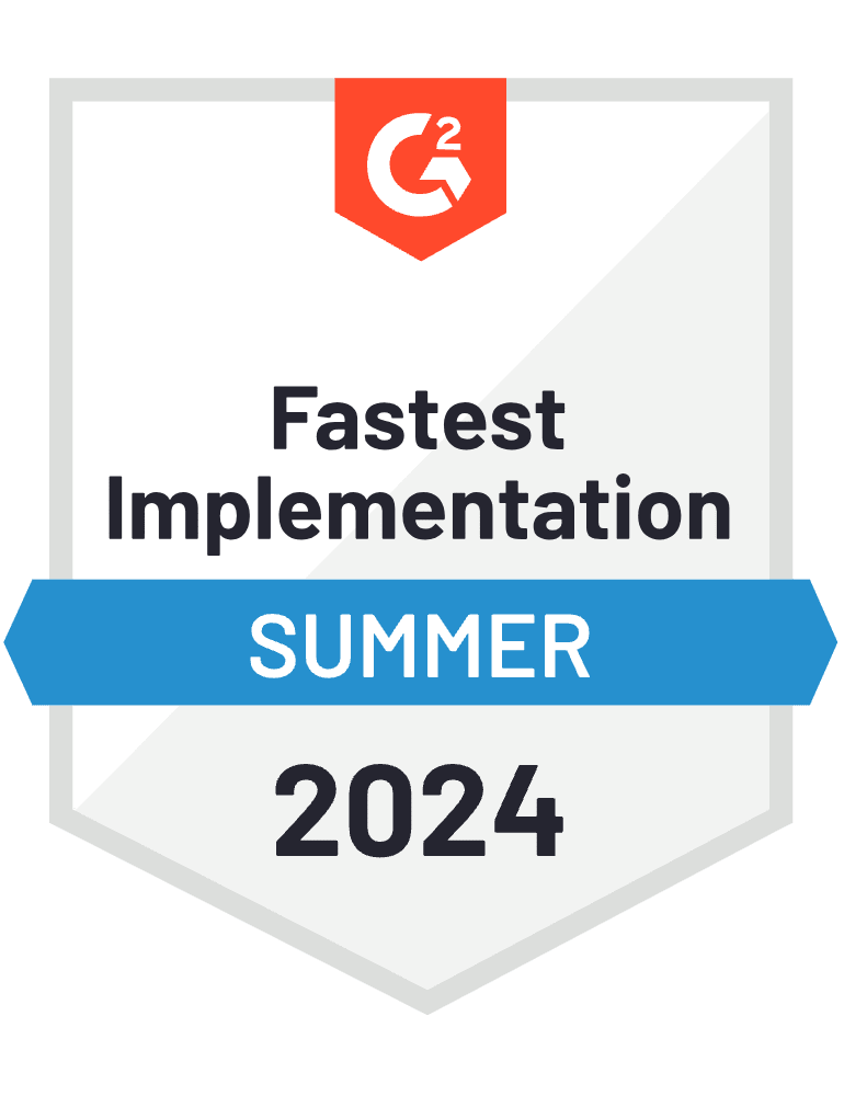 G2 Fastest Implementation Summer 2024